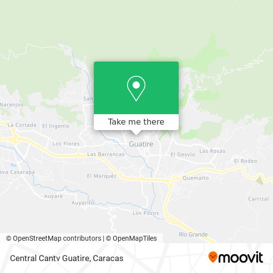 Mapa de Central Cantv Guatire