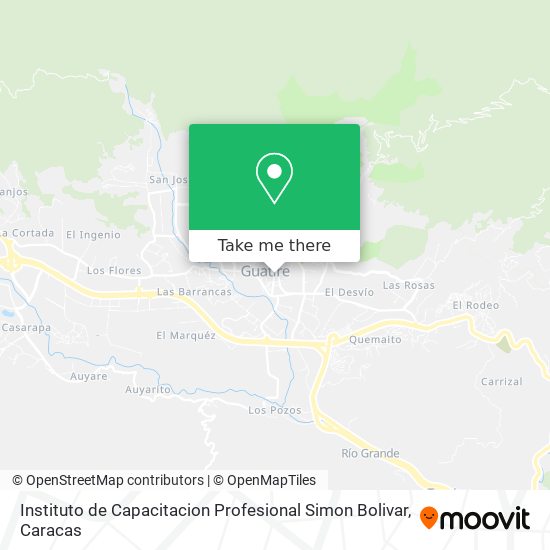 Instituto de Capacitacion Profesional Simon Bolivar map