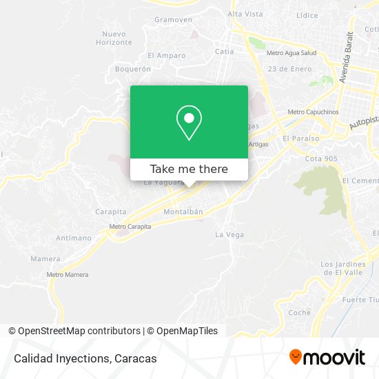Calidad Inyections map