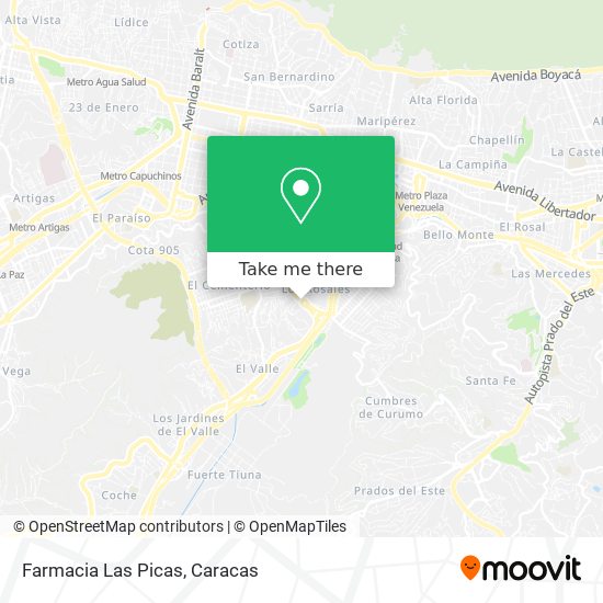 Farmacia Las Picas map