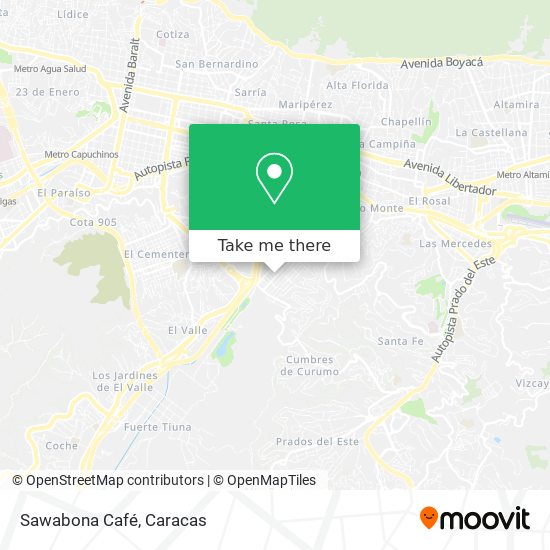Sawabona Café map