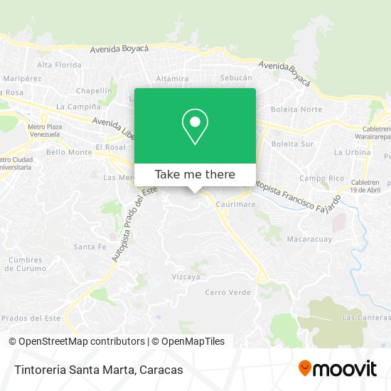 Tintoreria Santa Marta map