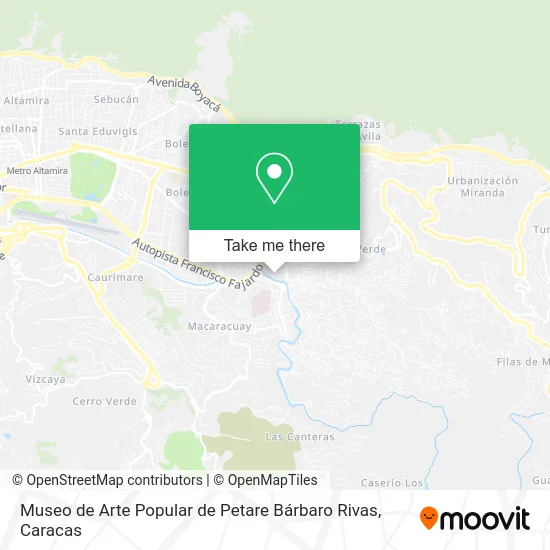 Museo de Arte Popular de Petare Bárbaro Rivas map