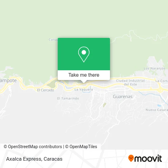 Axalca Express map
