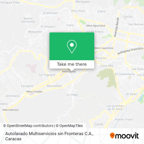 Autolavado Multiservicios sin Fronteras C.A. map