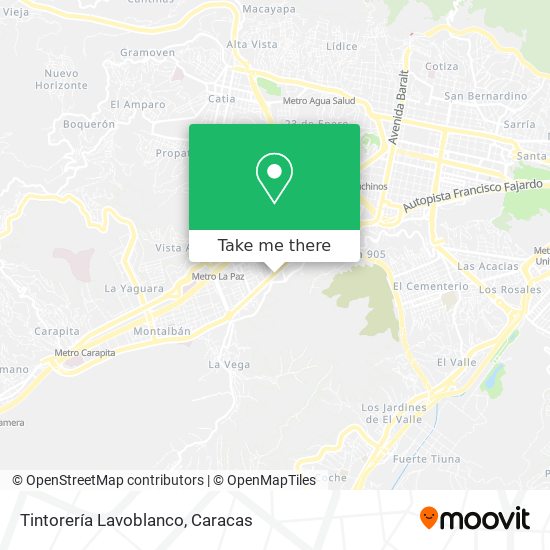 Tintorería Lavoblanco map