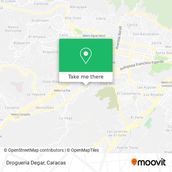 Mapa de Drogueria Degar