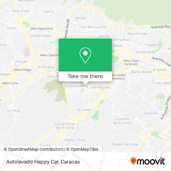 Autolavado Happy Car map