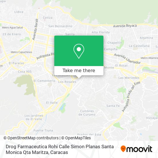 Drog Farmaceutica Rohi Calle Simon Planas Santa Monica Qta Maritza map