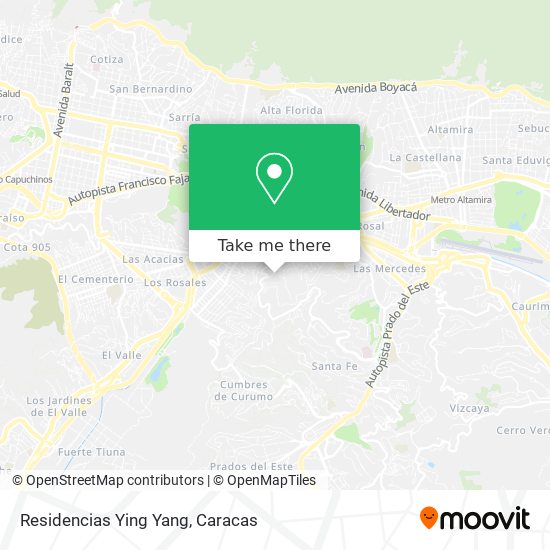Residencias Ying Yang map