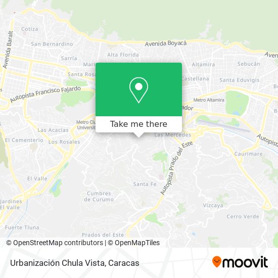 Urbanización Chula Vista map