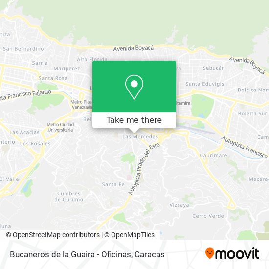 Bucaneros de la Guaira - Oficinas map