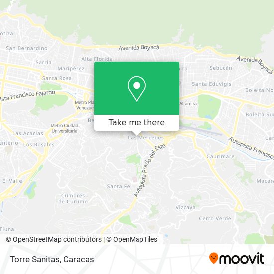 Torre Sanitas map