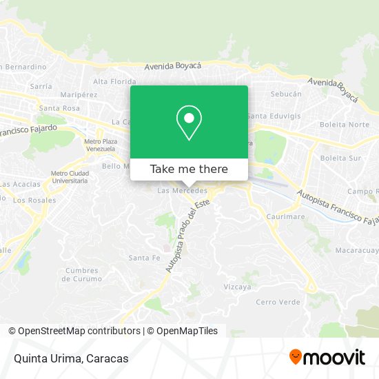 Quinta Urima map