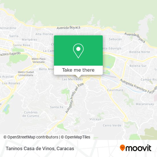 Taninos Casa de Vinos map
