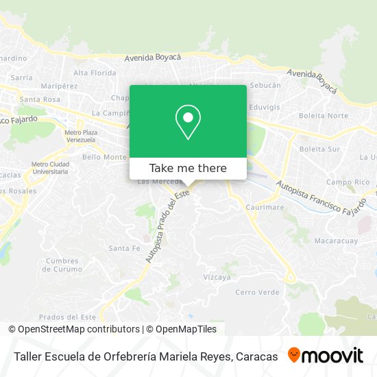 Taller Escuela de Orfebrería Mariela Reyes map