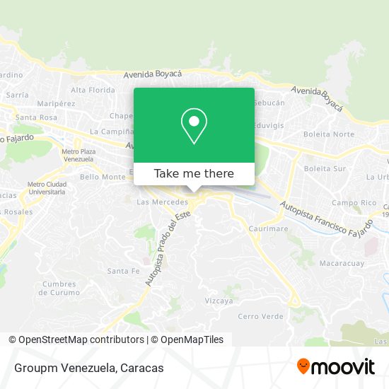 Mapa de Groupm Venezuela