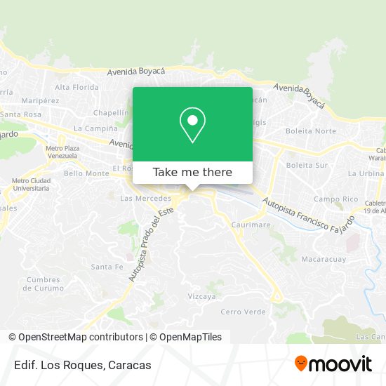 Edif. Los Roques map