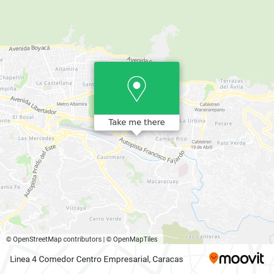 Linea 4 Comedor Centro Empresarial map