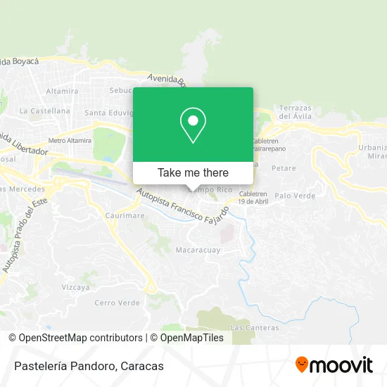 Pastelería Pandoro map