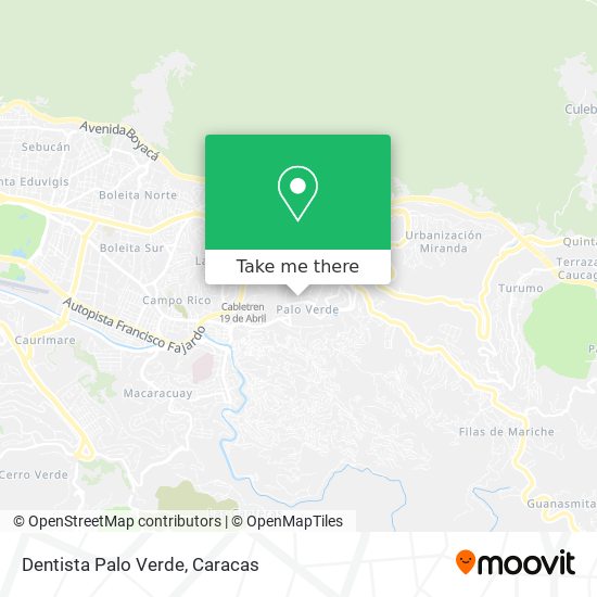Dentista Palo Verde map