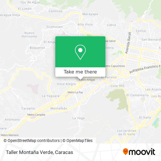 Taller Montaña Verde map