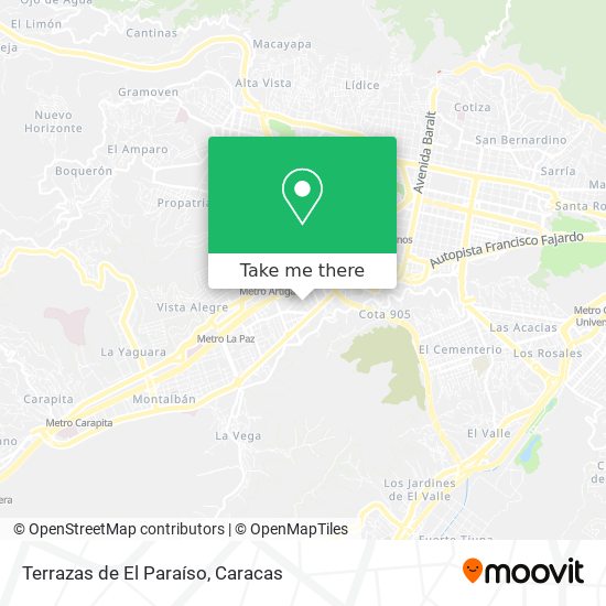 Terrazas de El Paraíso map