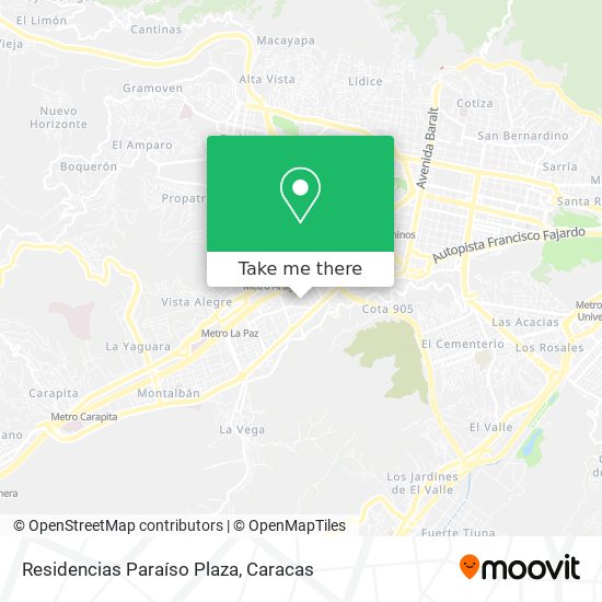 Residencias Paraíso Plaza map