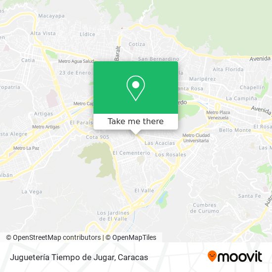 Juguetería Tiempo de Jugar map