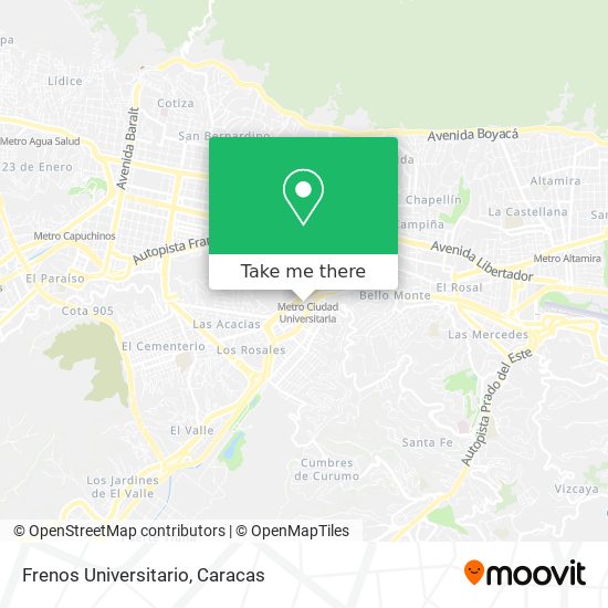 Frenos Universitario map