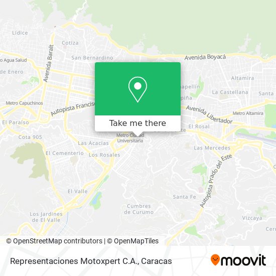 Representaciones Motoxpert C.A. map