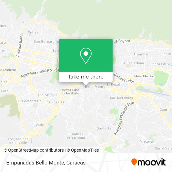 Empanadas Bello Monte map