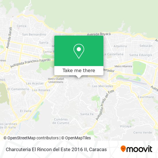 Charcuteria El Rincon del Este 2016 II map