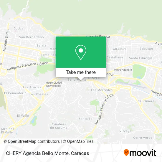 CHERY Agencia Bello Monte map