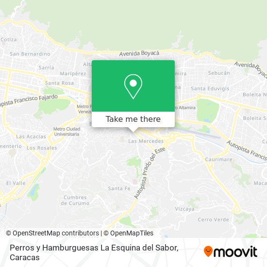 Perros y Hamburguesas La Esquina del Sabor map