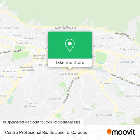 Centro Profesional Río de Janeiro map
