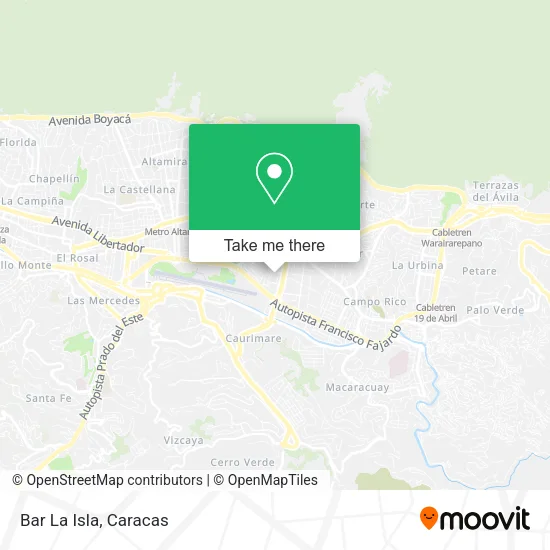 Mapa de Bar La Isla