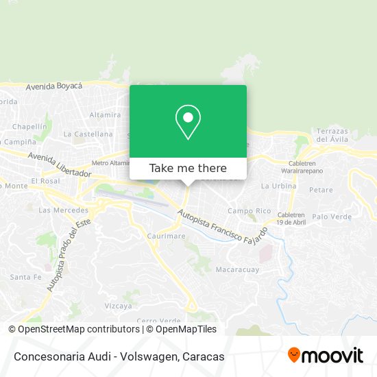 Mapa de Concesonaria Audi - Volswagen