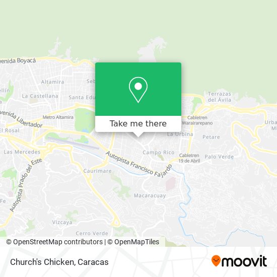 Church's Chicken map