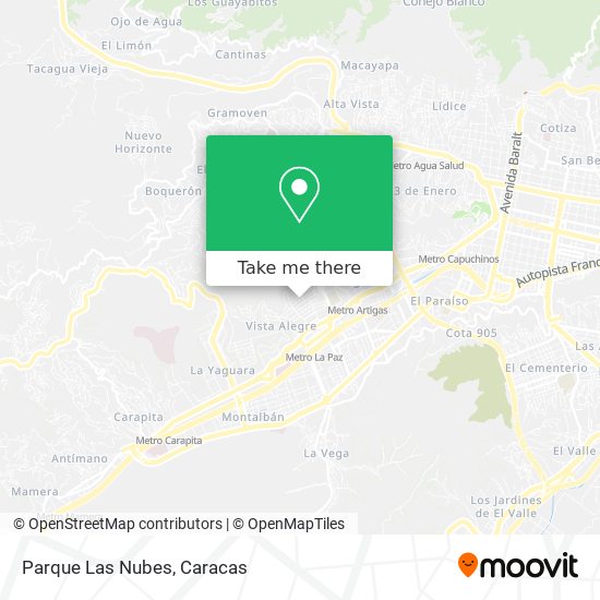 Mapa de Parque Las Nubes