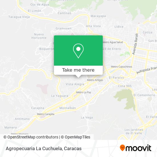 Agropecuaria La Cuchuela map