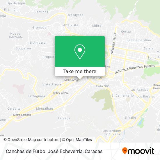 Canchas de Fútbol José Echeverria map