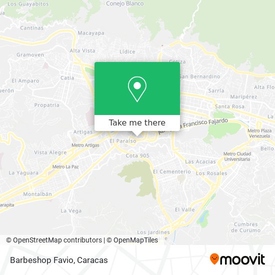 Mapa de Barbeshop Favio