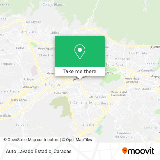 Auto Lavado Estadio map