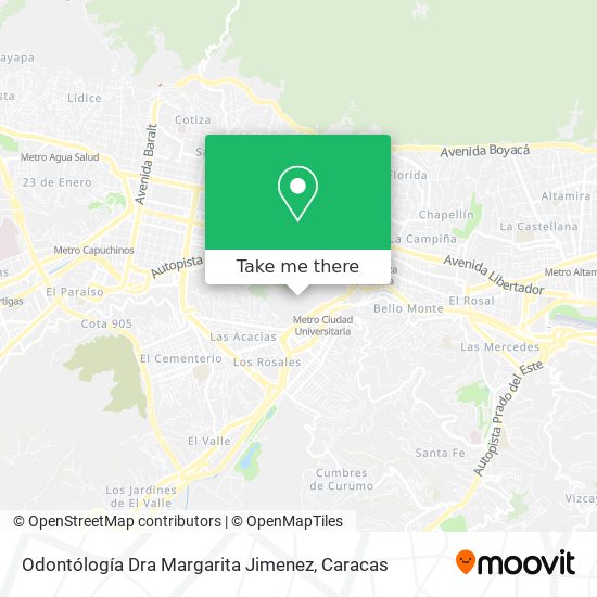 Mapa de Odontólogía Dra Margarita Jimenez