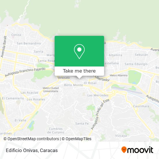 Edificio Onivas map