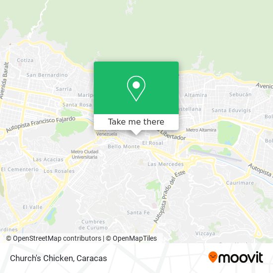 Mapa de Church's Chicken