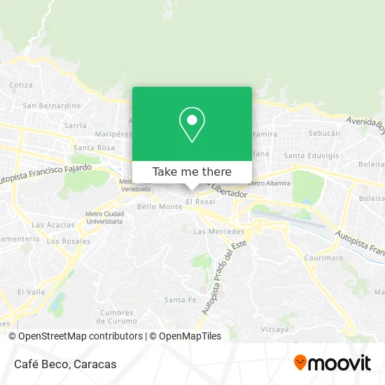 Café Beco map