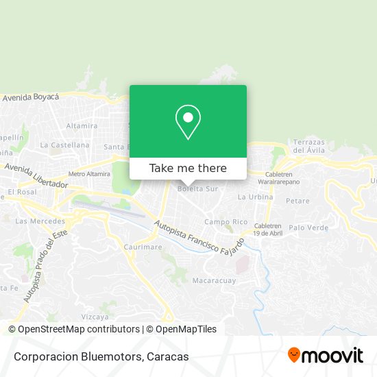 Corporacion Bluemotors map