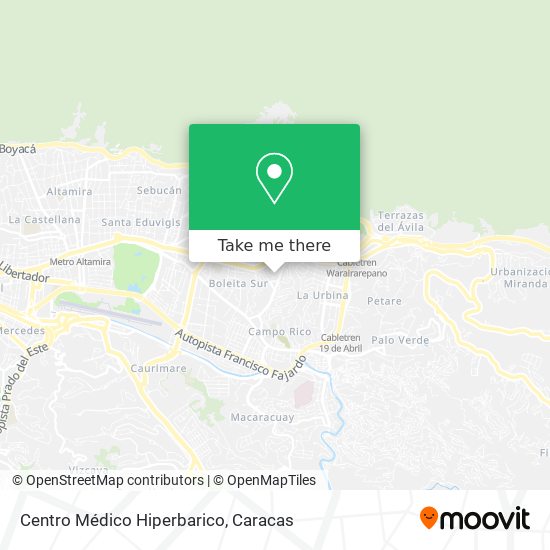 Centro Médico Hiperbarico map
